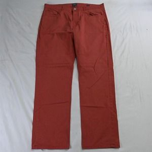 Bixby Nomad 36 x 32 Red Relaxed Fit 5 Pocket Chino Pants